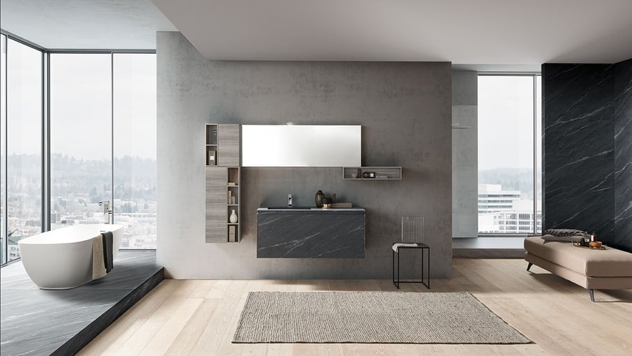 View of Urban Cubes | Luxury Bathroom Storage | Hastings Bath Collection